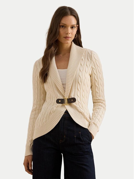 LAUREN RALPH LAUREN LAUREN RALPH LAUREN Kardigán 200P03473003 Bézs Regular Fit