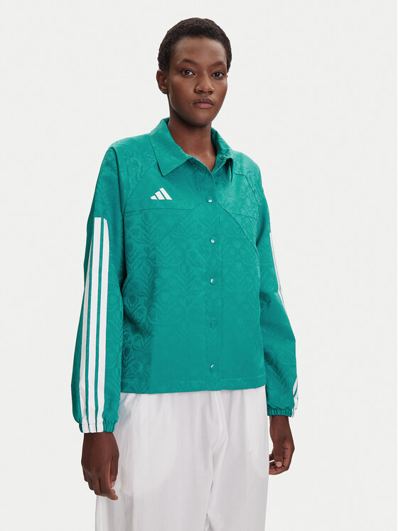 adidas adidas Демісезонна куртка Tiro x Common Goal Coaches JL9204 Бірюзовий Loose Fit