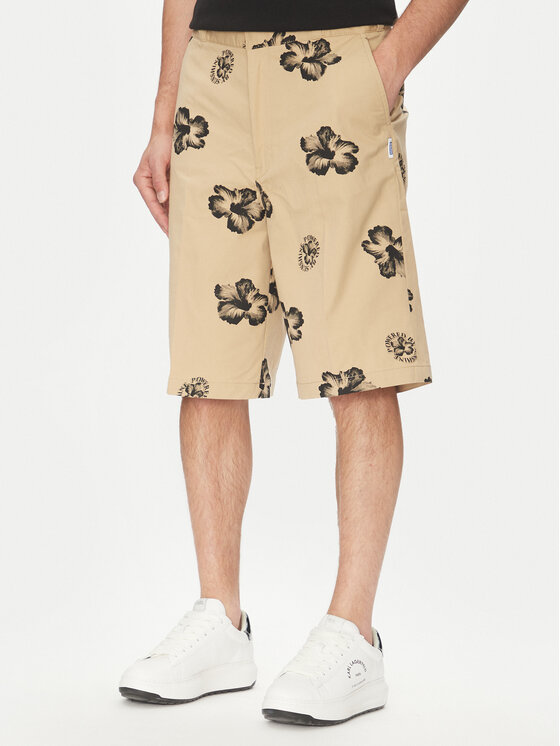 HUGO HUGO Pantalon scurți din material Damo242 50542159 Bej Baggy Fit