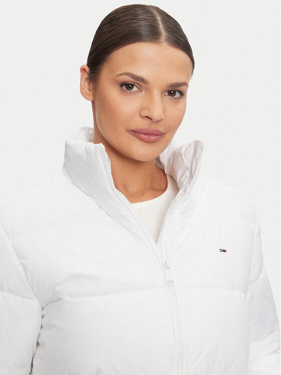 Tommy Jeans Tommy Jeans Geacă de iarnă Essential DW0DW18827 Alb Regular Fit