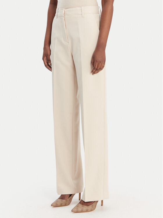 Guess Pantaloni din material W6RB02 WH9Y2 Bej Regular Fit