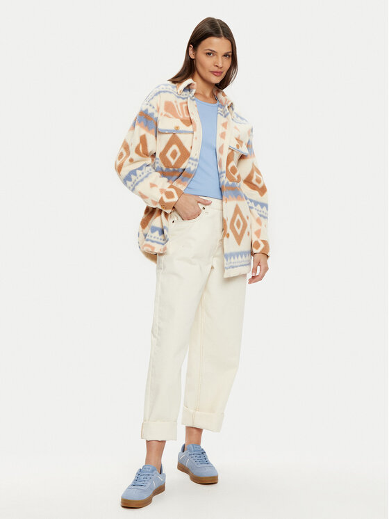 Roxy Roxy Geacă Morning Crush ERJPF03179 Bej Relaxed Fit
