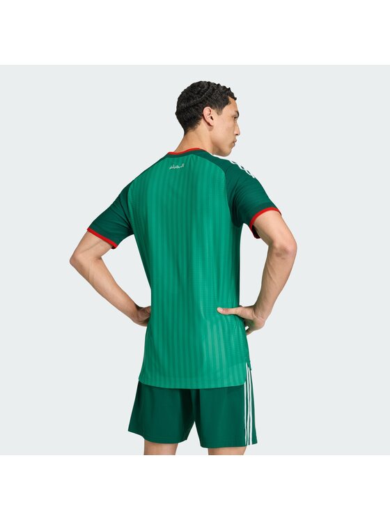 adidas adidas Koszulka techniczna Algeria 26 Away Authentic Jersey Zielony Slim Fit
