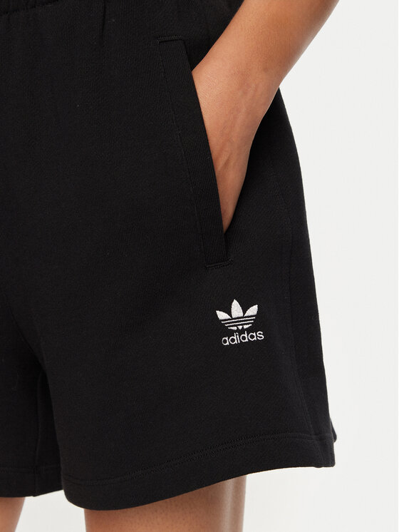 adidas adidas Sportske kratke hlače Essentials French Terry IY7343 Crna Loose Fit