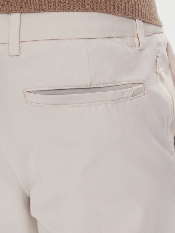 BOSS BOSS Čino bikses P-Kaiton1 50543945 Écru Slim Fit