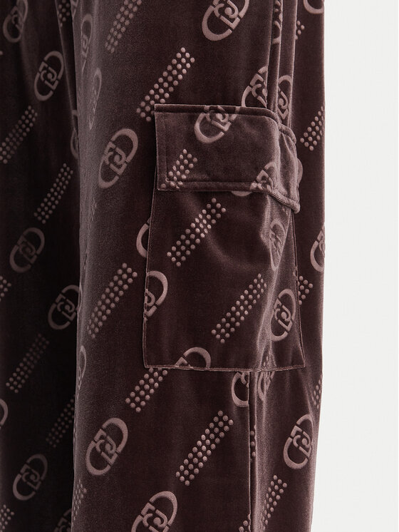 Liu Jo Sport Liu Jo Sport Teplákové kalhoty TF5111 J4955 Hnědá Relaxed Fit