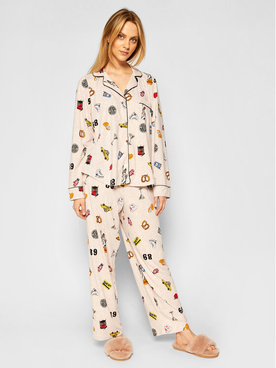 DKNY DKNY Pyžamo YI2122442F Béžová