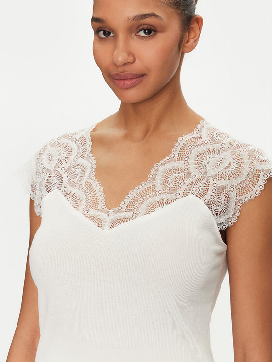 Morgan Morgan Bluse 222-DELO Weiß Regular Fit