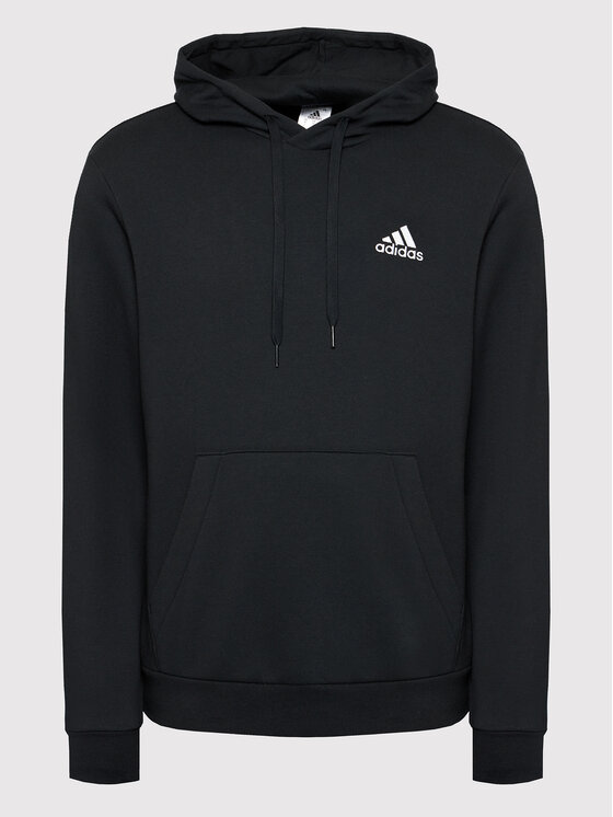 adidas adidas Bluză Essentials Fleece GV5294 Negru Regular Fit