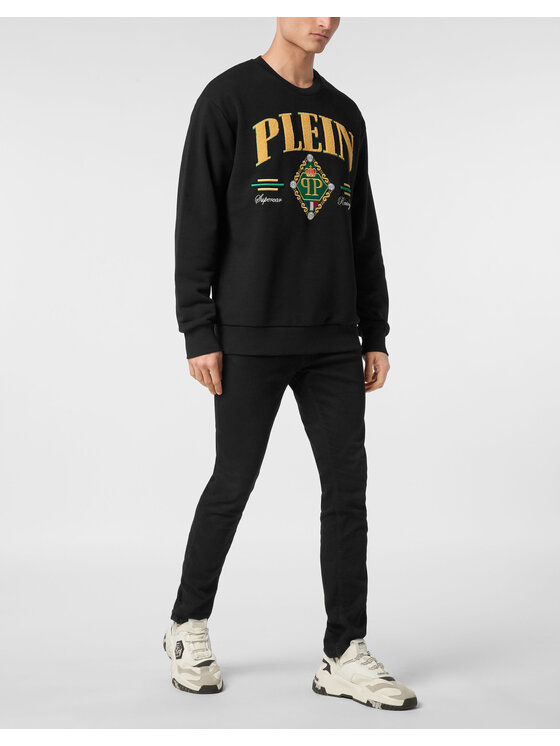 PHILIPP PLEIN PHILIPP PLEIN Bluza 24685 Czarny Regular Fit