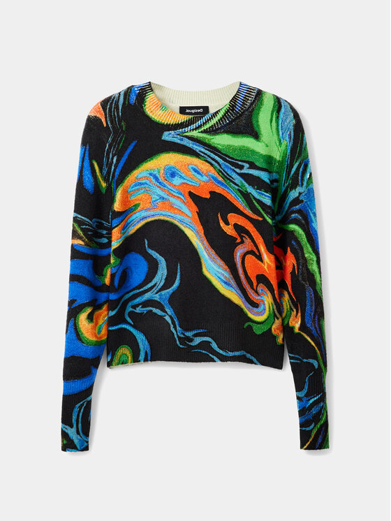 Desigual Desigual Maglione 23WWJF12 Multicolore Regular Fit