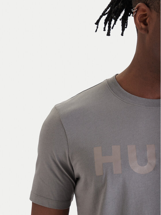 HUGO HUGO T-Shirt Dulivio 50467556 Szary Regular Fit
