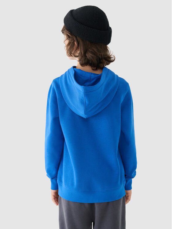 4F 4F Bluza BASIC_ Niebieski Regular Fit