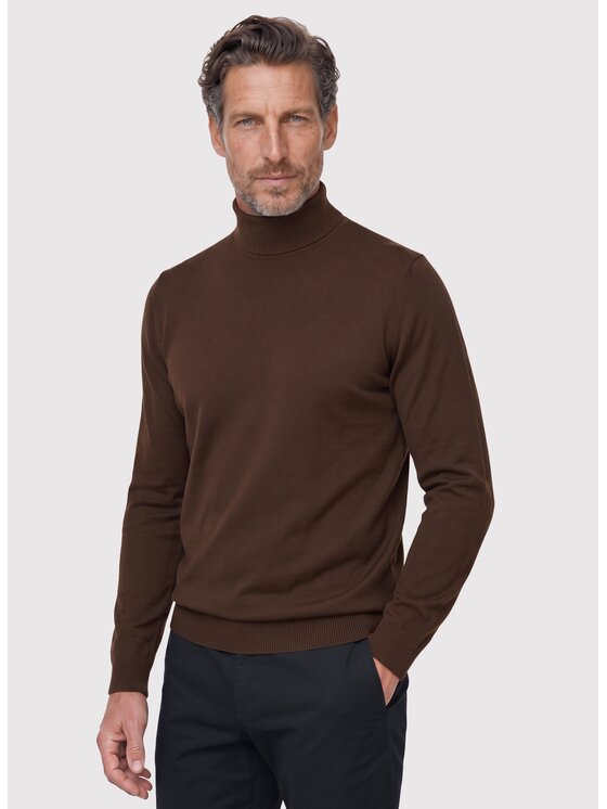 Pako Lorente Pako Lorente Sweter P26WN-2X-016 Brązowy Classic Fit