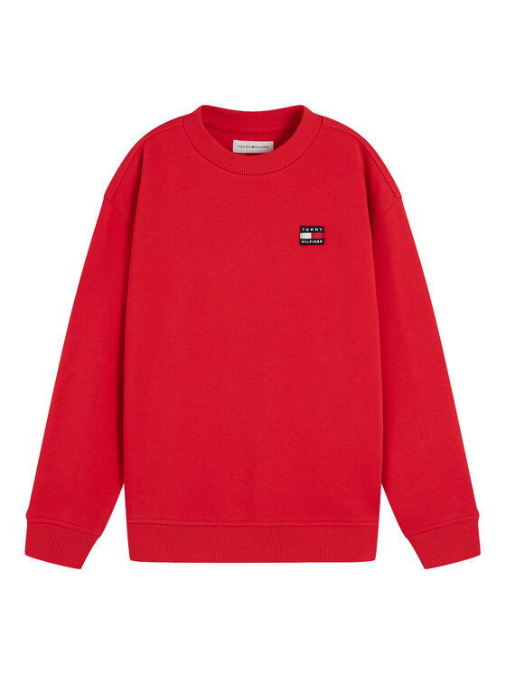 Tommy Hilfiger Tommy Hilfiger Bluza Flag Heritage KS0KS00769 Czerwony Regular Fit