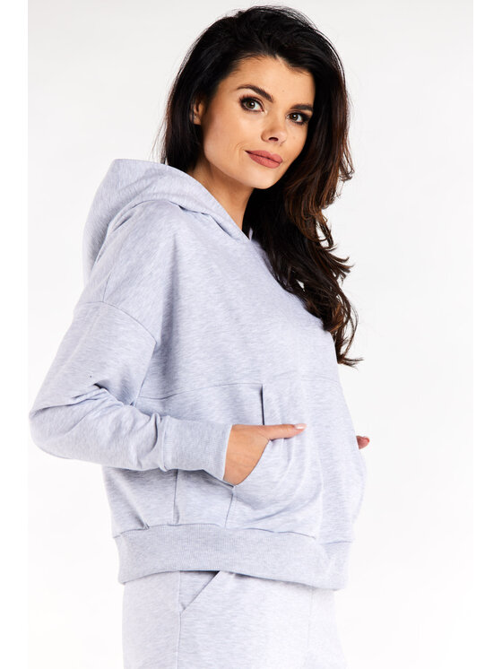 Infinite You Infinite You Mikina M318 Šedá Basic Fit