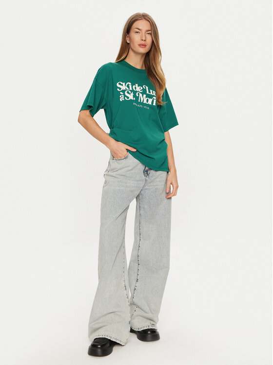 ViCOLO ViCOLO T-Shirt RS0052 Zielony Regular Fit