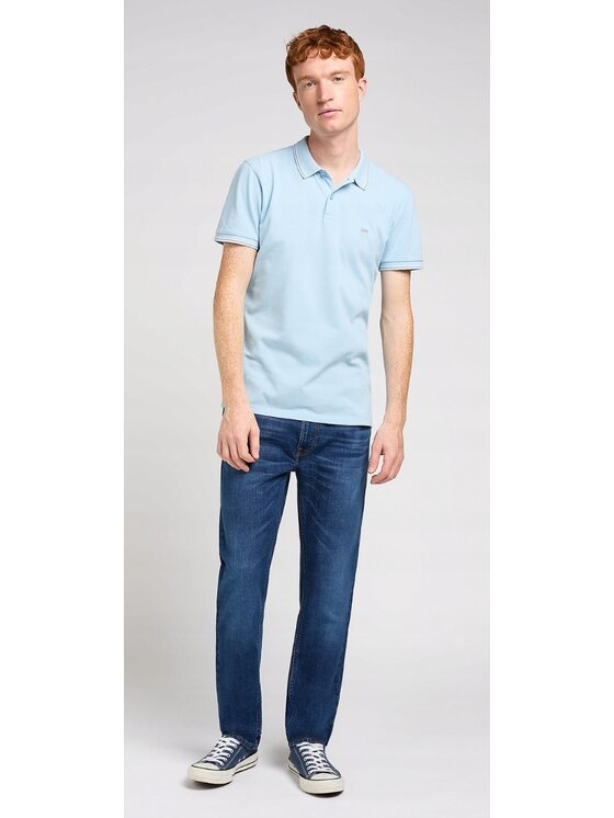 Lee Lee Pantaloni di tessuto DAREN ZIP FLY Blu Straight Leg