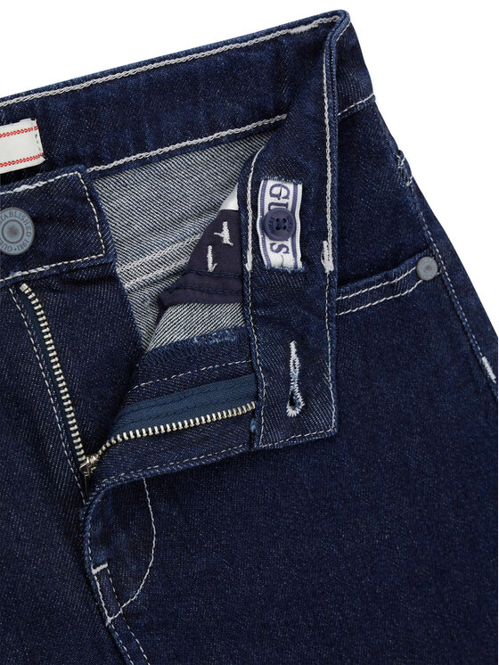 Guess Guess Džinsiniai šortai L6GD12 D8110 Tamsiai mėlyna Regular Fit