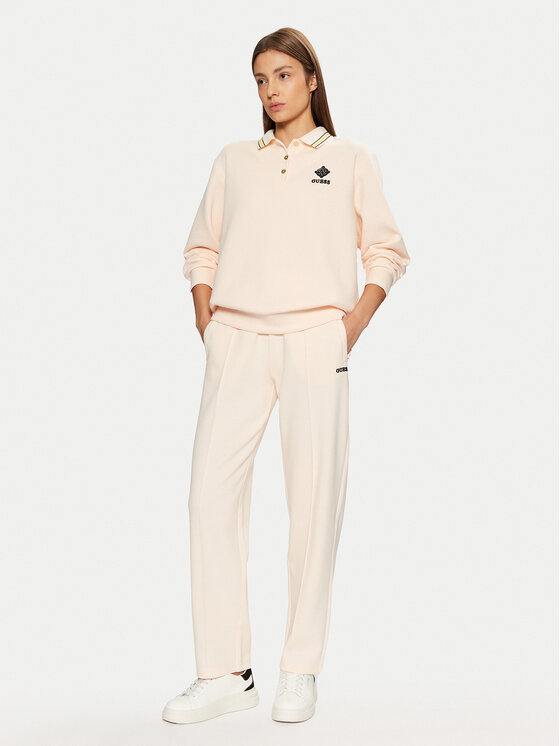 Guess Guess Mikina V5RQ01 KCLD1 Écru Regular Fit