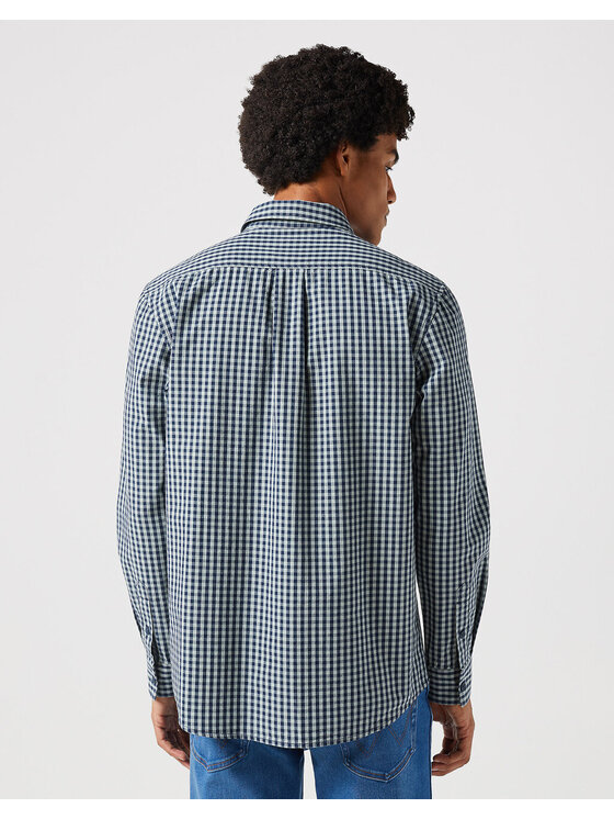 Wrangler Wrangler Koszula LS 1 PKT SHIRT Czarny Regular Fit
