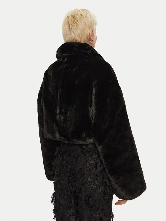 ROTATE ROTATE Pelliccia Rasia 113110100 Nero Regular Fit