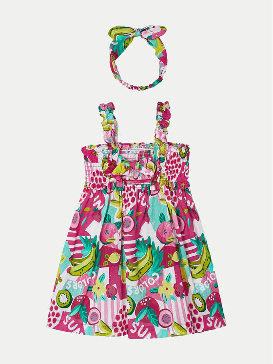 Mayoral Mayoral Rochie de vară 3947 Colorat Regular Fit
