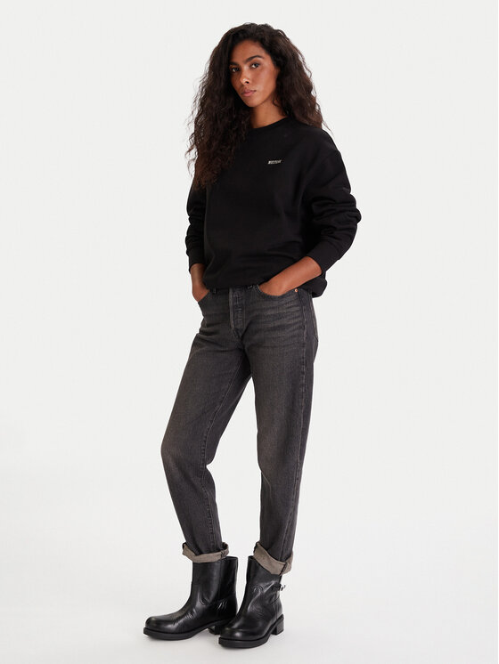 Mustang Mustang Bluza Burley 1016772 Czarny Oversize