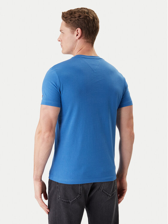 Tommy Hilfiger Tommy Hilfiger Majica MW0MW11797 Modra Slim Fit