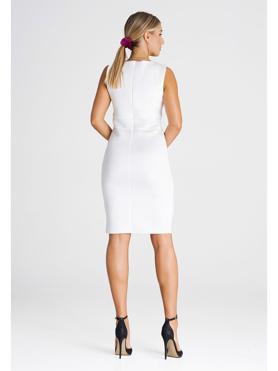 FIGL FIGLFIGL Vestito M978 Bianco Regular Fit