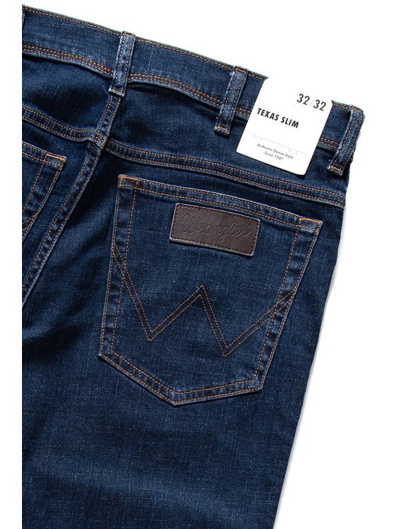 Wrangler Wrangler Jeansy Texas Granatowy Slim Fit