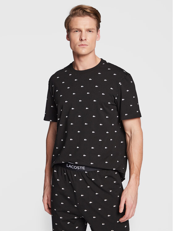 Lacoste Piżama 4H3304 Czarny Regular Fit
