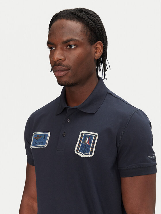 Aeronautica Militare Aeronautica Militare Polo marškinėliai 251PO1851P344 Tamsiai mėlyna Regular Fit