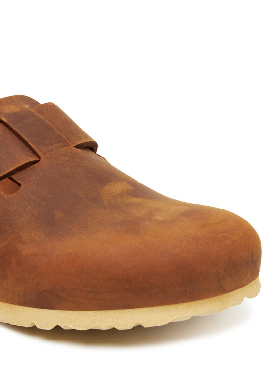 Birkenstock Birkenstock Klapki Boston Big Buckle Hex 1030446 Brązowy