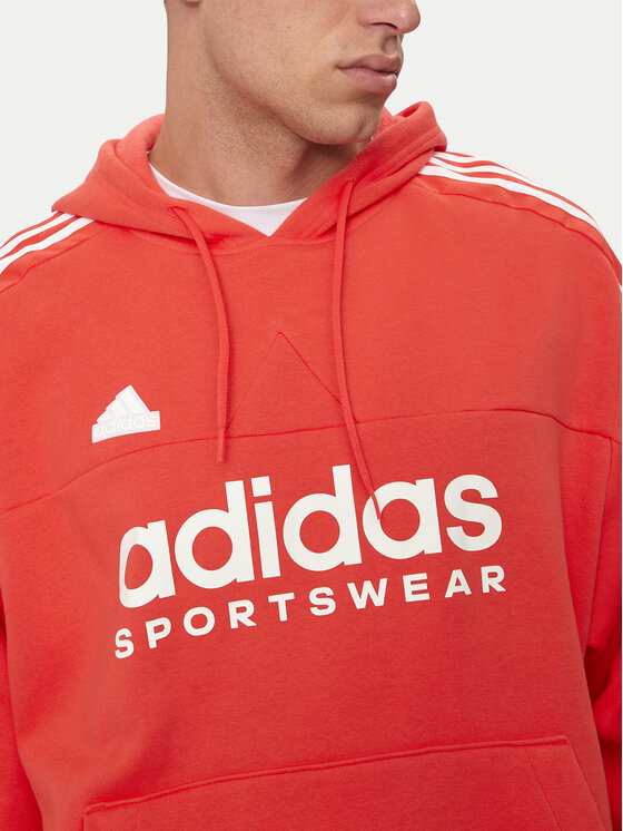 adidas Felpa House of Tiro IV8123 Arancione Loose Fit