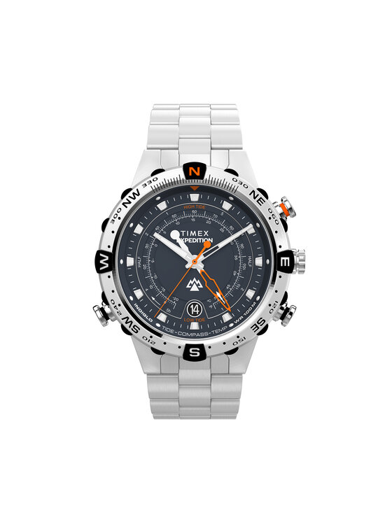 Timex Timex Sat Expedition Tide-Temp-Compass TW2Y12900 Srebrna