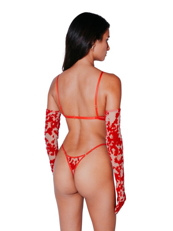 Perilla Perilla Stringi Harlow V Thong Red Czerwony