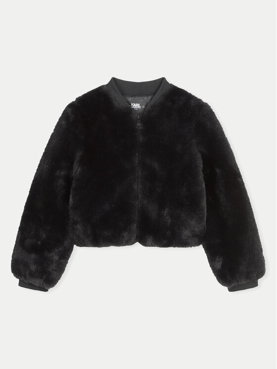 Karl Lagerfeld Kids Karl Lagerfeld Kids Futro Z30231 D Czarny Regular Fit
