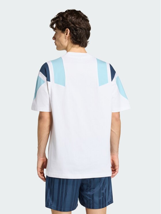 adidas adidas Koszulka techniczna 170138 Biały Loose Fit