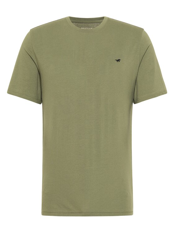Mustang Mustang T-Shirt Style Alex Zielony Regular Fit