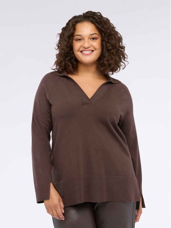 Fiorella Rubino Fiorella Rubino Maglione M657L008031N022 Marrone Regular Fit
