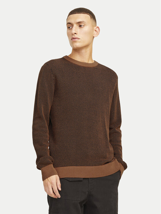 Jack&Jones Jack&Jones Pulover Globe 12258139 Rjava Regular Fit