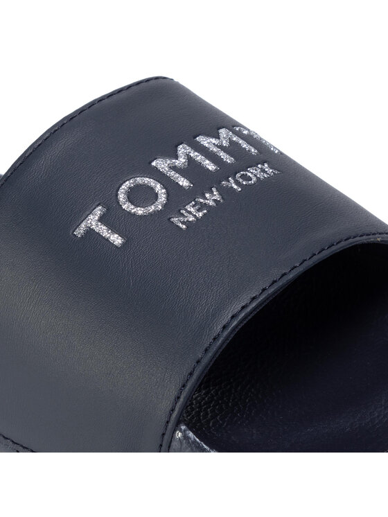Tommy Hilfiger Tommy Hilfiger Шльопанці Th Glitter Pool Slide FW0FW04982 Cиній