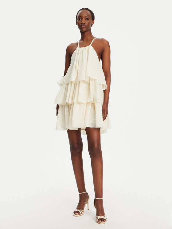 Eleh Eleh Rochie cocktail ESS250043 Bej Regular Fit