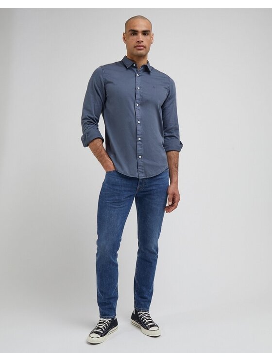 Lee Lee Camicia PATCH Grigio Regular Fit