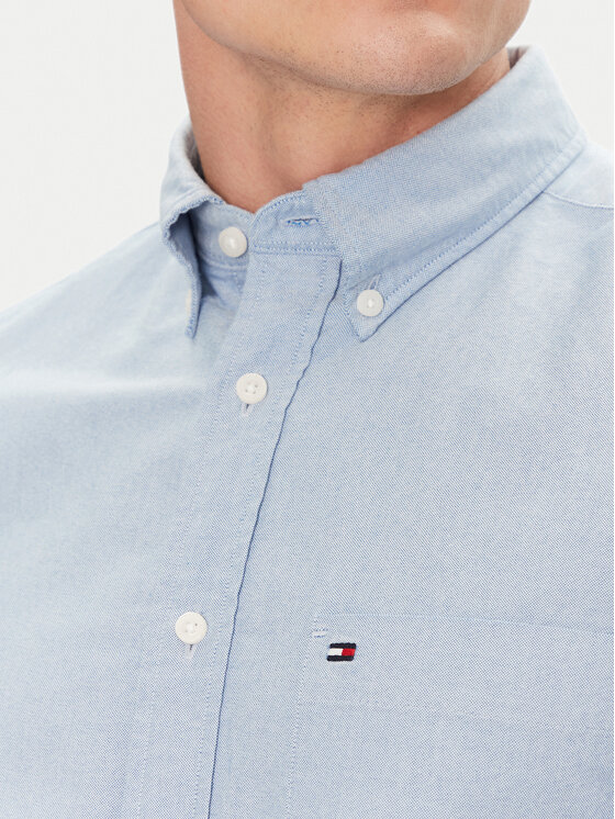 Tommy Hilfiger Tommy Hilfiger Cămașă Heritage MW0MW36272 Albastru celest Regular Fit