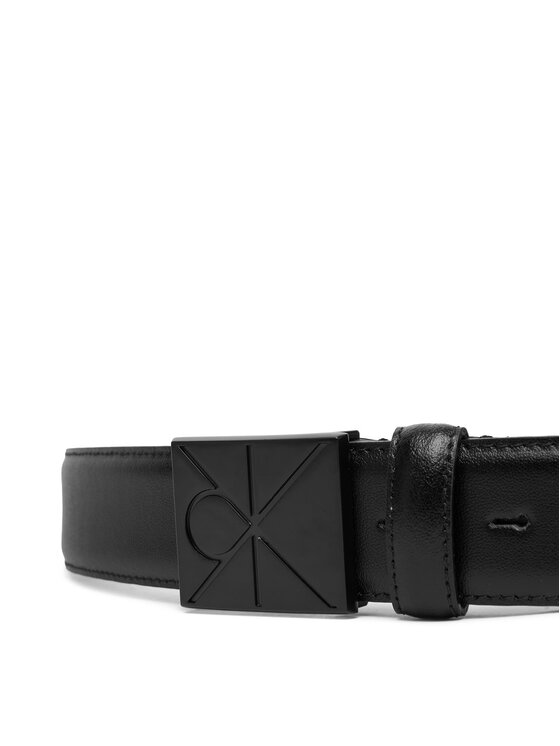 Calvin Klein Calvin Klein Pánský pásek Emblem Plaque Smooth 35Mm LV04D7046G Černá