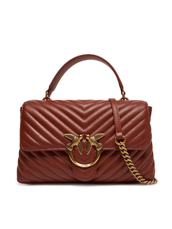 PINKO PINKO Ročna torba Love Lady Puff Classic Cl PE 25 PLTT 100043 A0GK Rjava