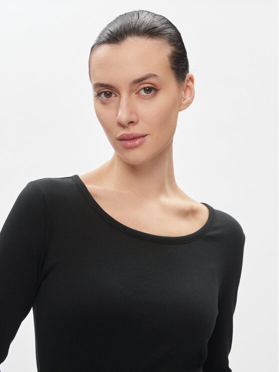 LAUREN RALPH LAUREN Lauren Ralph Lauren Džemper haljina 250889290004 Crna Slim Fit