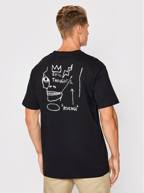 DC Shoes DC Shoes Тишърт BASQUIAT Evil Thoughts ADYKT03189 Черен Regular Fit